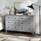 preview thumbnail 22 of 39, Middlebrook Bullrushes 6-drawer Solid Wood Dresser