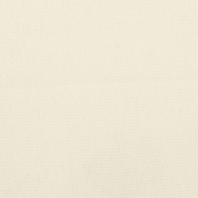 Outdoor Cushion for Bench, 79 Inch, Tufted Stitch White Oxford Fabric