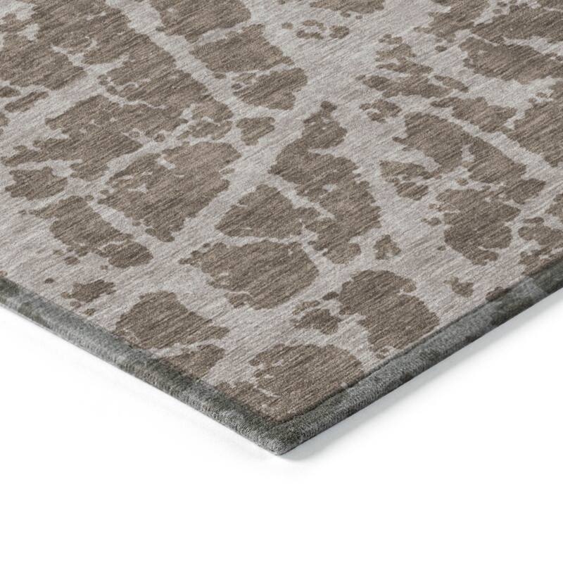 Varo Unique Abstract Weather Resistant Blended Style Outdoor Rug