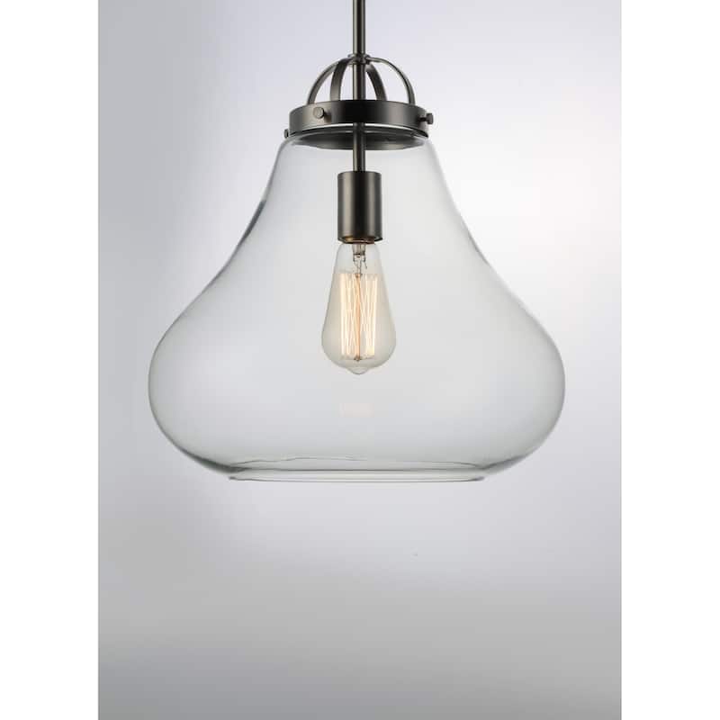 Stella 1-Light Pendant - satin nickel