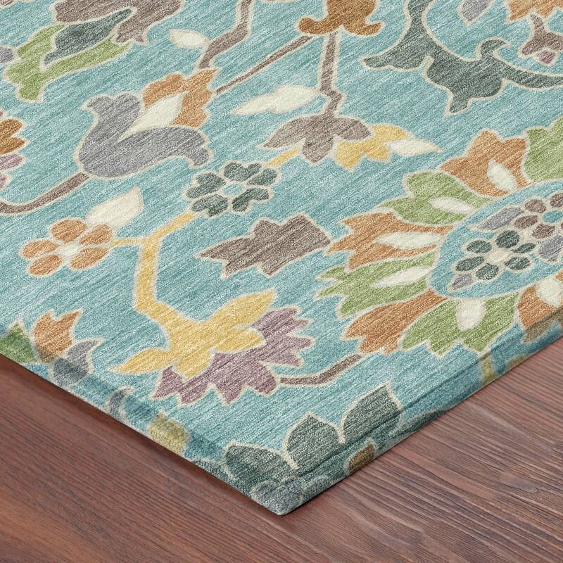 Machine Washable Indoor/ Outdoor Traditional Blanca Chantille Rug