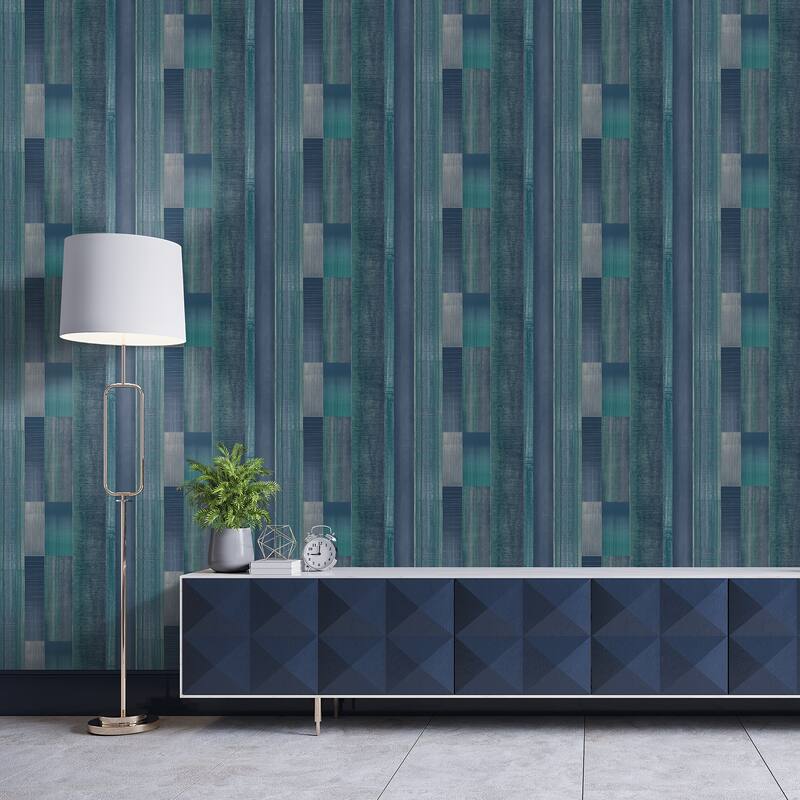 Galerie Wallcoverings TexStyle Collection Agen Stripe Non-woven Metallic Wallpaper Roll