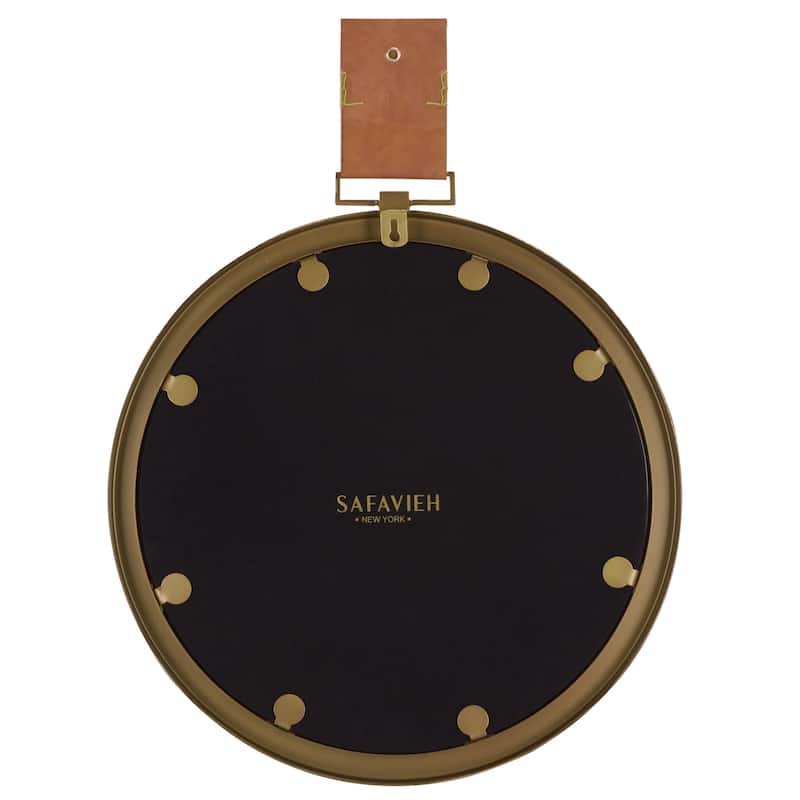 SAFAVIEH Shira Out Warm Amber 21-inch Round Decorative Mirror - 21" x 1.5" x 21" - 21Wx2Dx21H