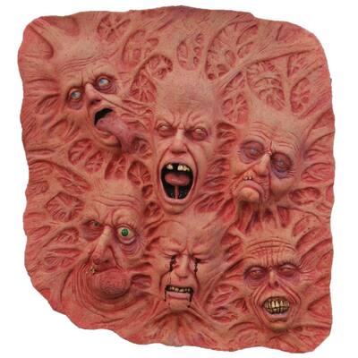 24" Red and Blue Slate of Souls Wall Halloween Prop