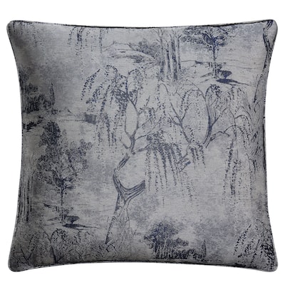 HiEnd Accents Pastoral Jacquard Euro Sham, 27"x27"