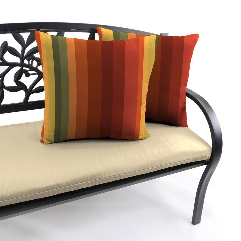 18" x 18" Outdoor Throw Pillow - Set of 2 - 18'' L x 18'' W x 4'' H