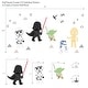 preview thumbnail 2 of 2, Lambs & Ivy Star Wars Classic Wall Decals - Yoda, Darth Vader, R2-D2, C-3PO