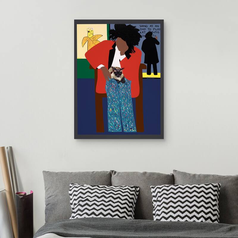 A Tribute to Jean-Michel Basquiat by Synthia SAINT JAMES Canvas Art Print