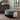 Madison Park Javier Denim/ Brown Round Storage Ottoman
