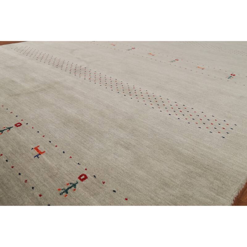 Tribal Gabbeh Oriental Area Rug Handmade Contemporary Wool Carpet - 6'7"x 9'10"