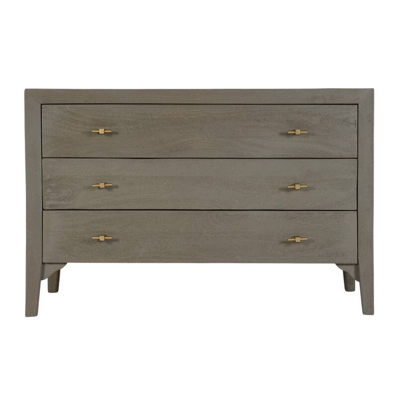 Rockport 46 in. W Rectangular Wood 3 Drawer Dresser