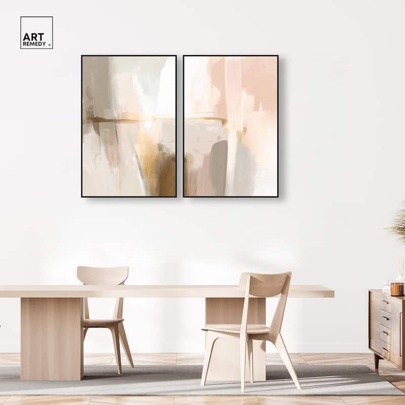 Meditative Hues I Canvas Set of 2 by Art Remedy