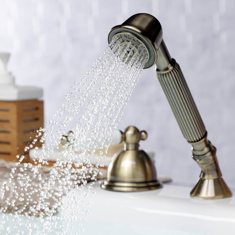 Kingston Brass Vintage Deck Mount Hand Shower with Diverter for Roman