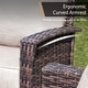 preview thumbnail 7 of 99, MAISON ARTS Extra-Large Patio Wicker Sofa Conversation Set with Coffee Table, Oversize Seat with 5.5'' Thick Padded Cushion