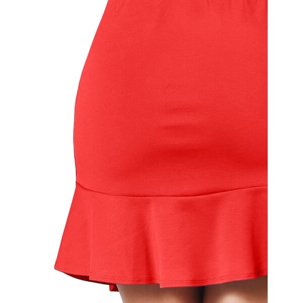 black flare skirt in spanish