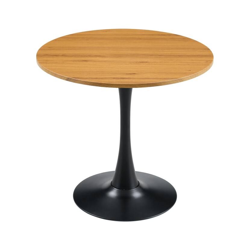 Kitchen Table with Thickened Tabletop, Round Tulip Dining Table, Bistro Table Circle Table Coffee Table
