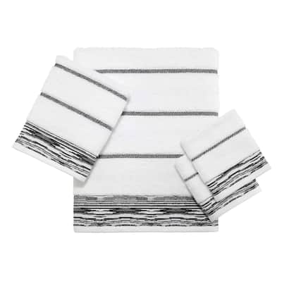 Nicole Miller Sydney 4-Piece Towel Set - Towel 4pc Set - B/H/2pk Wash