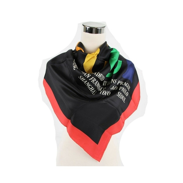 black silk scarf womens