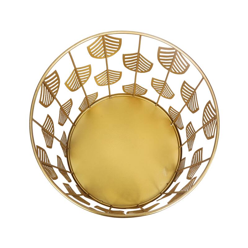 Adeco Set of 2 Round Metal Nesting Side End Tables Set - set of 2