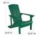 preview thumbnail 4 of 6, Outdoor All-Weather Poly Resin Wood Adirondack Chair - 29.5"W x 33.5"D x 35"H