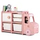 preview thumbnail 3 of 19, Costway Kids Toy Storage Organizer Toddler Playroom Furniture w/ - See Details Pink+White