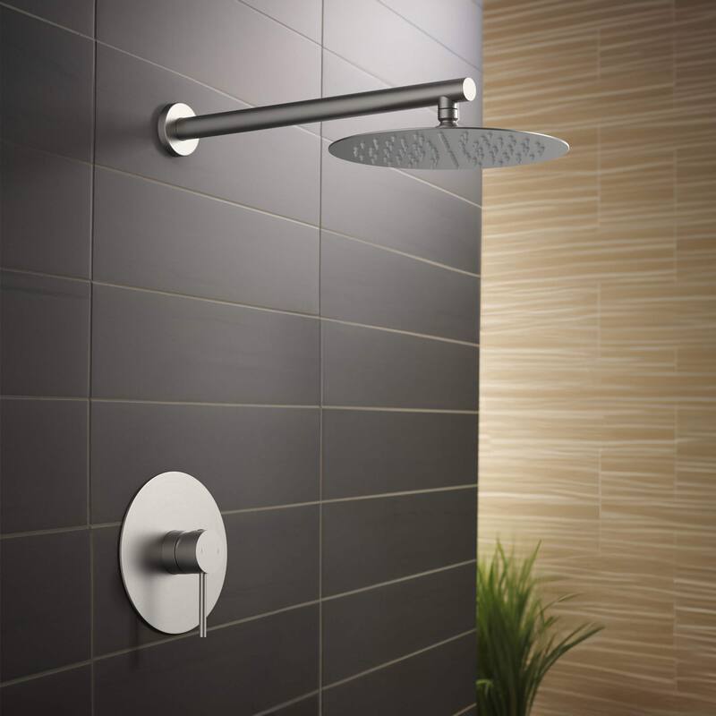 Circular Pressure Balanced Single Function Shower System with Rough In Valve