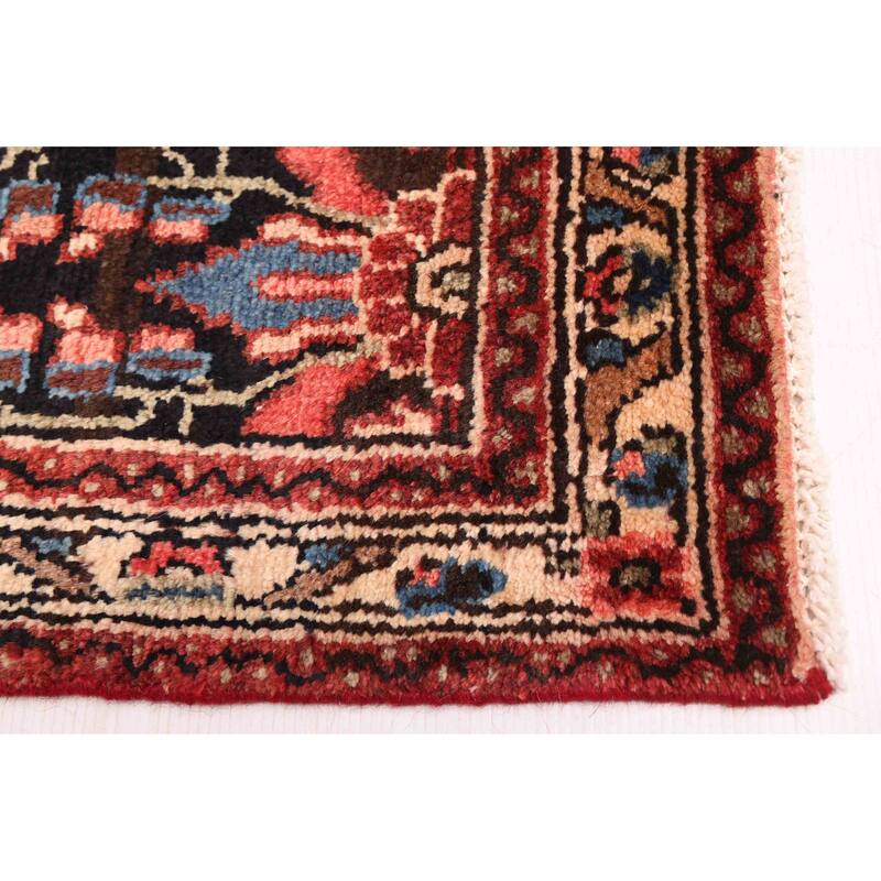 ECARPETGALLERY Hand-knotted Andelz Dark Navy Wool Rug - 4'1 x 10'0