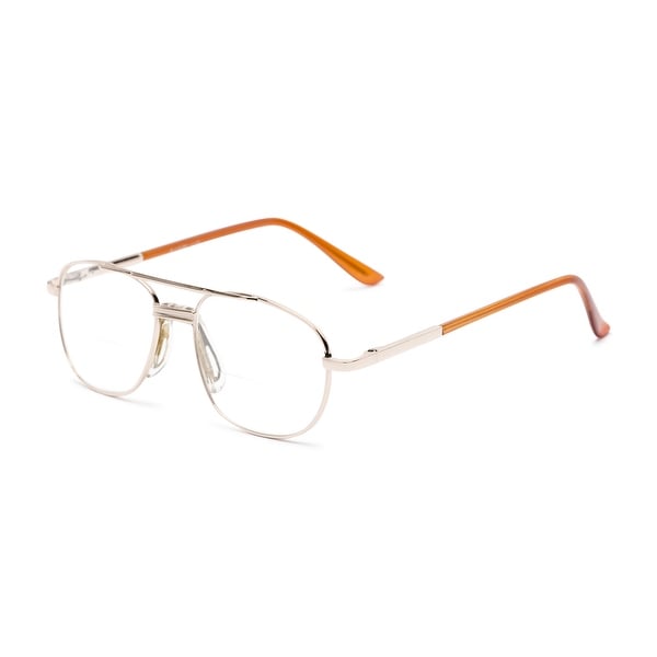Readers.com The Lubbock Bifocal Aviator Reading Glasses. Opens flyout.