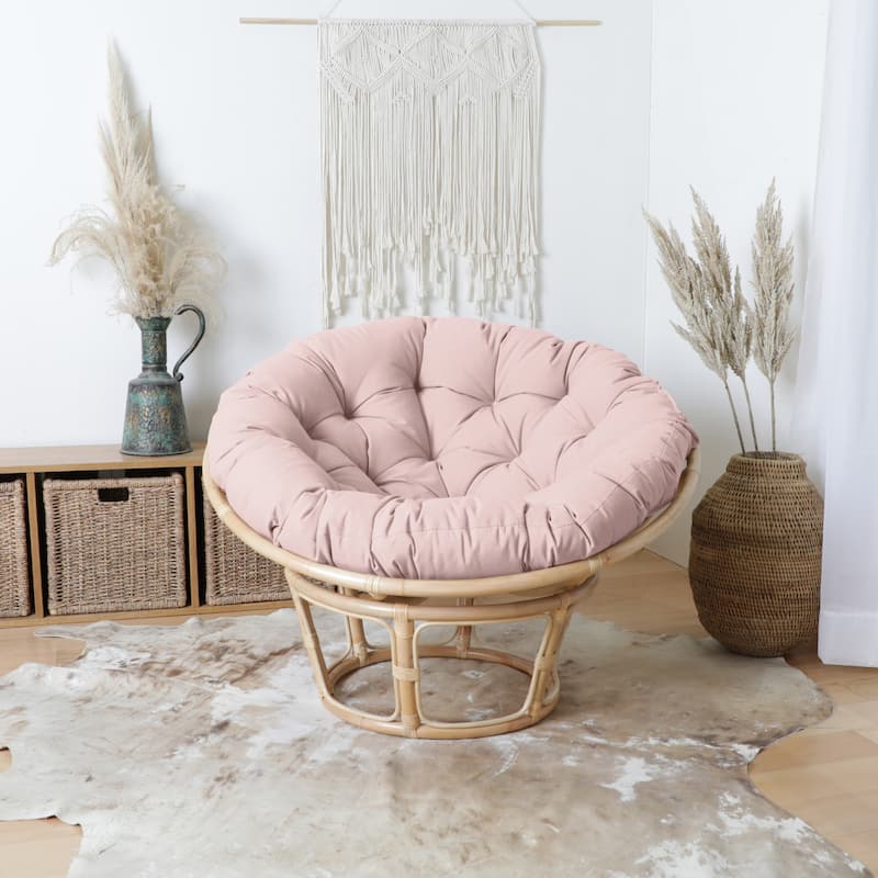 Humble + Haute Round Papasan Cushion - 44 x 44 x 4 inches - Blush Pink