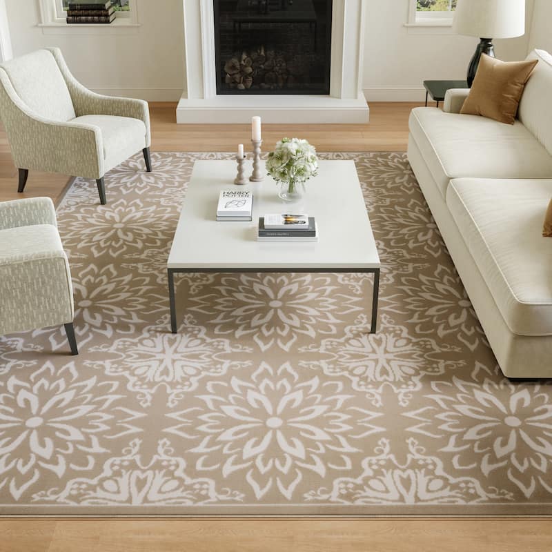 Nourison Jubilant Floral Medallion Area Rug