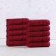preview thumbnail 40 of 126, Superior Heritage Egyptian Cotton Absorbent Face Towel Set of 10 Burgundy