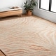 preview thumbnail 6 of 8, Alexander Home Zawadi Moroccan Zebra Wool Area Rug 2' 3" x 3' 9" - Blush / Ivory - Rectangle