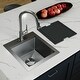 preview thumbnail 10 of 9, Matrix 17" Top Mount Workstation 16 Gauge Single Bowl Stainless Steel Sink with Accessories