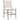 Denise Teak Dining Chair, White
