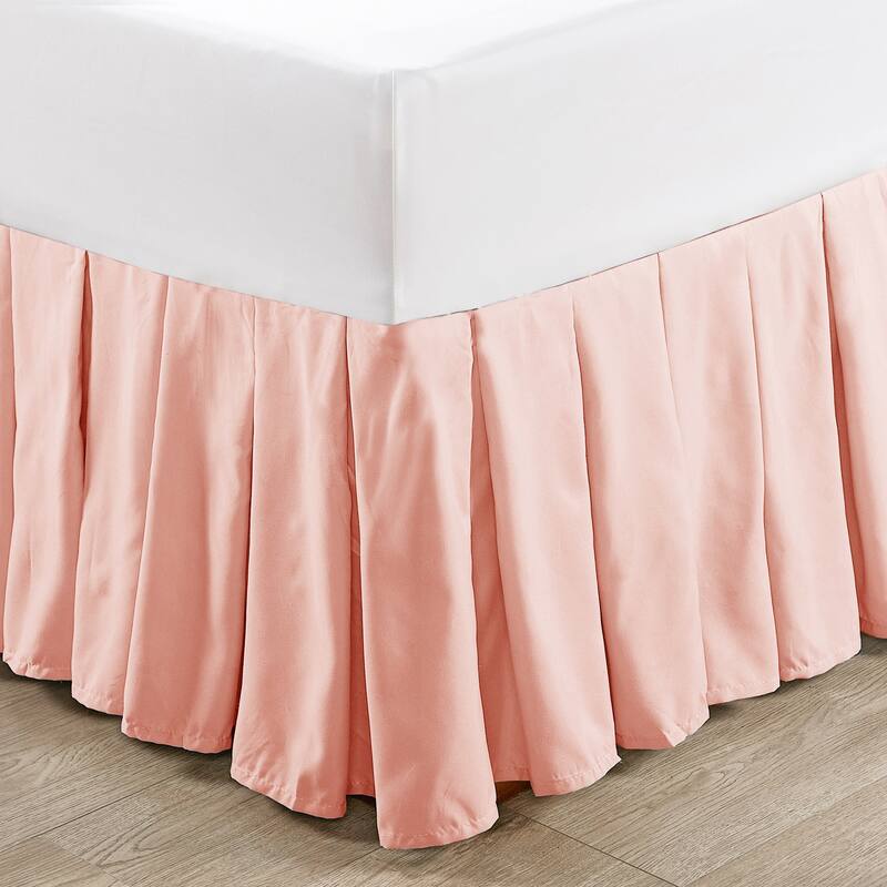 Serenta Classic Dust Ruffle 14 Inch Bed Skirt - Queen - light pink