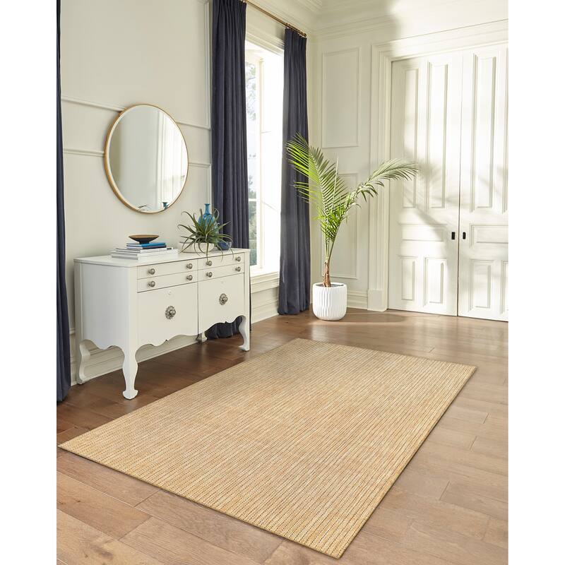 Liora Manne Carmel Textured Striped Indoor/ Outdoor Area Rug