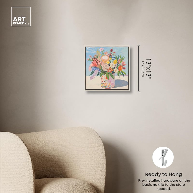 Floral Tin Canvas by Art Remedy