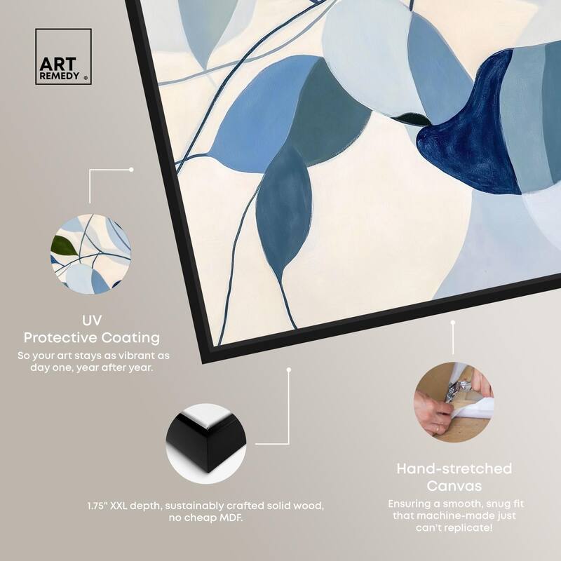 Woven Botanicals I Canvas by Art Remedy