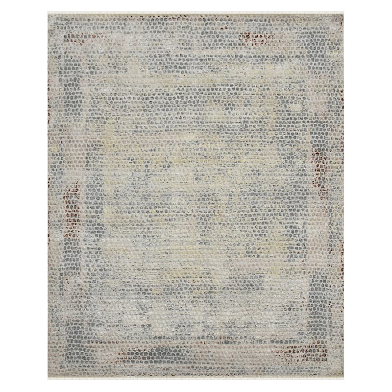 Hermitage Clara Modern & Contemporary Abstract Hand-Knotted Area Rug