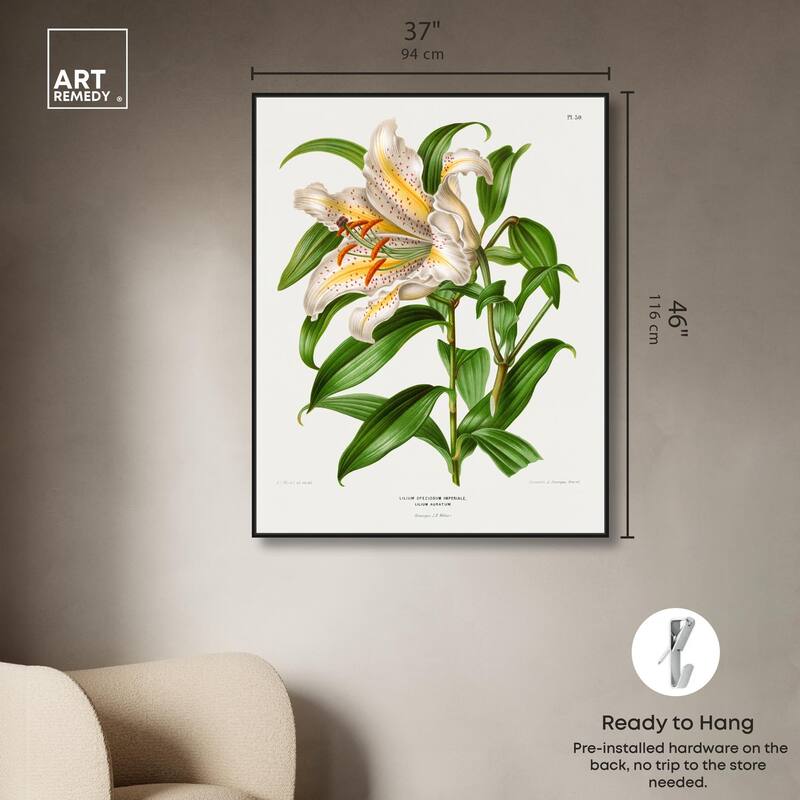 Lilium Speciosum Imperiale Canvas by Art Remedy