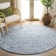 preview thumbnail 17 of 21, SAFAVIEH Handmade Glamour Isey Contemporary Viscose Rug 6' Round - Blue/Ivory - Round