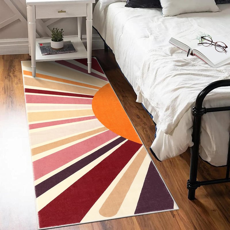 Garvee Rainbow Sol Kids Area Rug