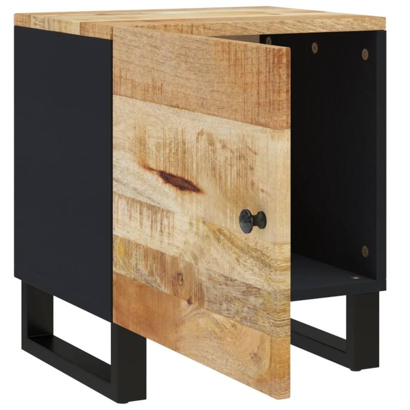 vidaXL Bedside Cabinet 15.7"x13"x18.1" Solid Wood