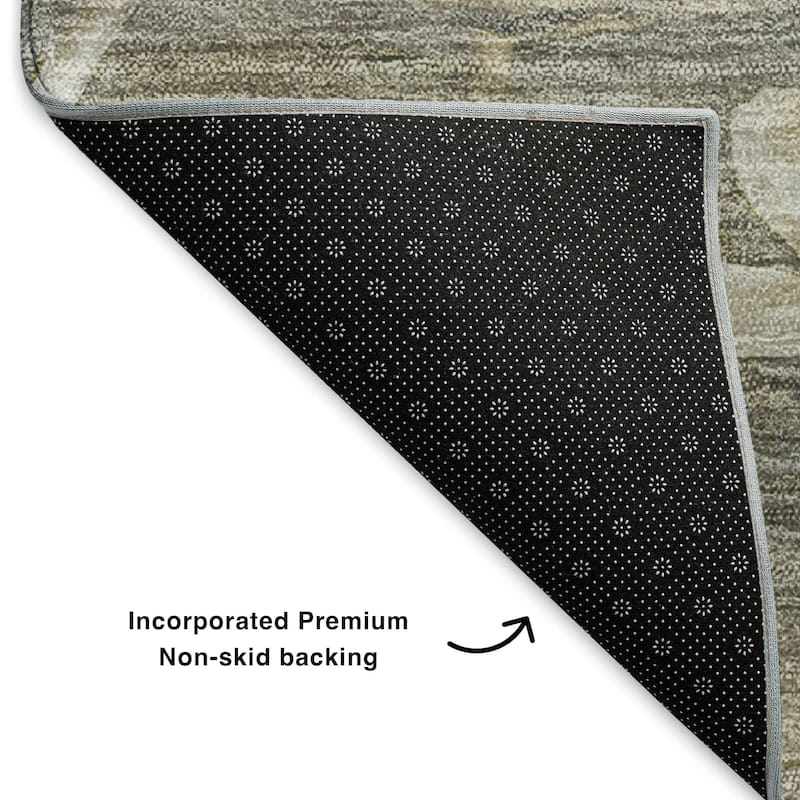 Premium Washable Super Soft Contemporary Floral Mayfield Rug