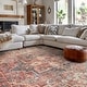 preview thumbnail 27 of 50, Floral Medallion Washable Rug – Low Pile, Non-Slip, Ideal for Entryway, Living Room, and Bedroom