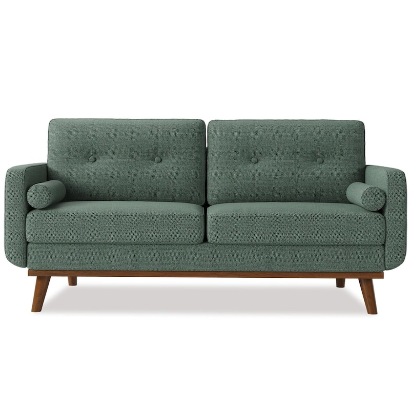 65" Loveseat Sofa, Mid Century Modern Couch Comfy Love Seat Couches for Living Room