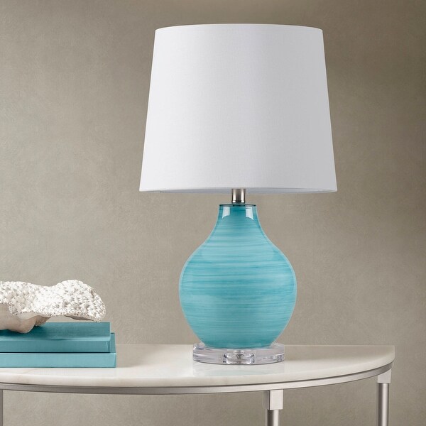 Blue swirl lamp top