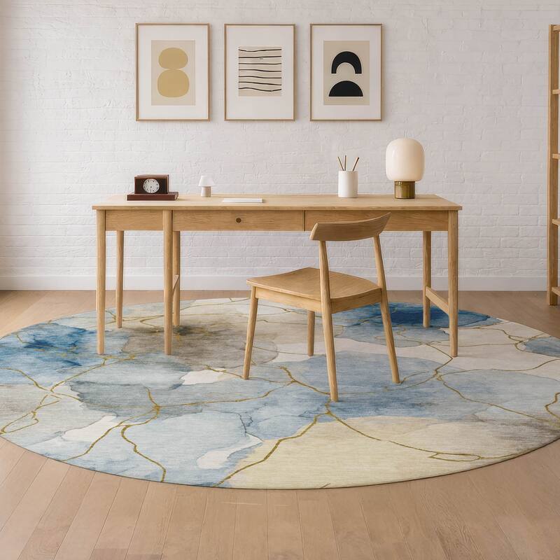 Machine Washable Indoor/ Outdoor Floral Mara Chantille Rug