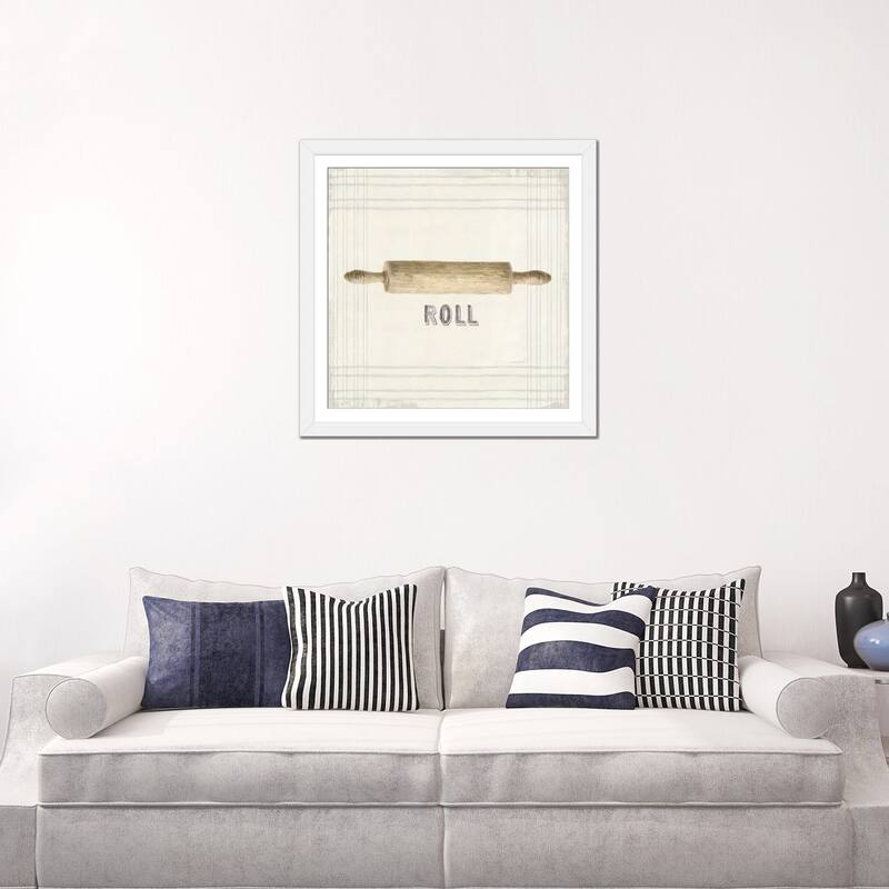 iCanvas "Floursack Kitchen Sign II Neutral Sq" by Danhui Nai