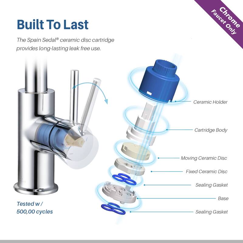 Blossom Solid Pull-Down Kitchen Faucet w/ 360 Swivel, Single Handle